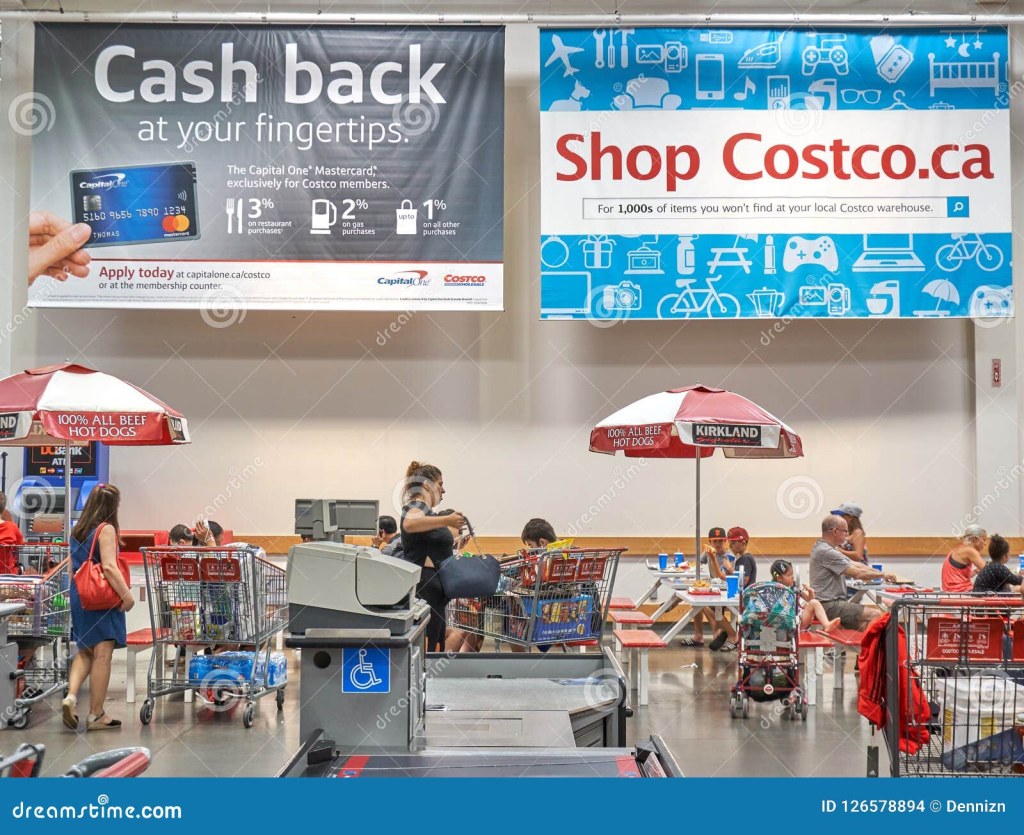 Picture of: Advertisement Banners on Costco Payment Card Editorial Stock Image