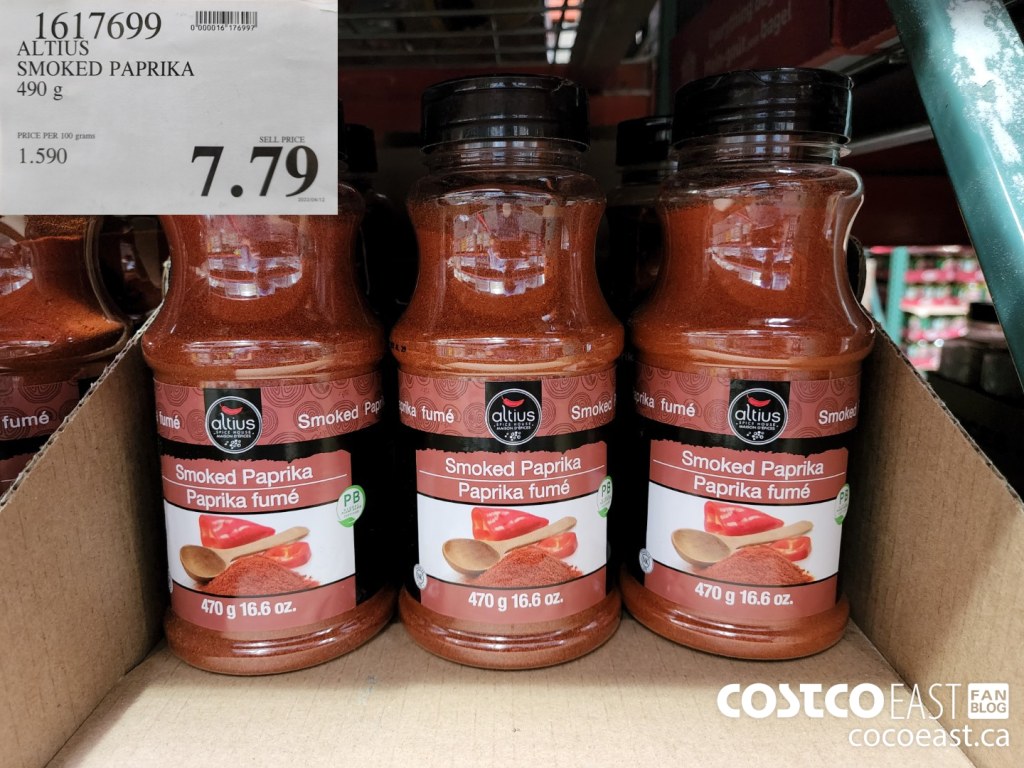 Picture of: ALTIUS SMOKED PAPRIKA  g  9 – Costco East Fan Blog