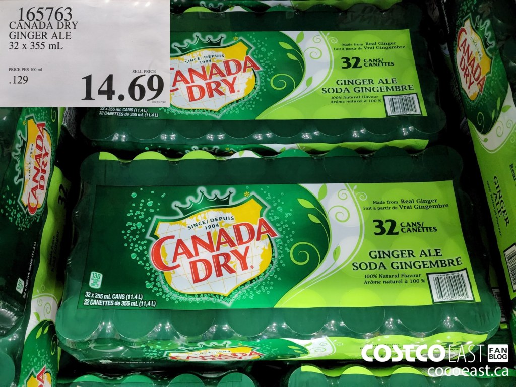 Picture of: CANADA DRY GINGER ALE  X  ML   – Costco East Fan Blog
