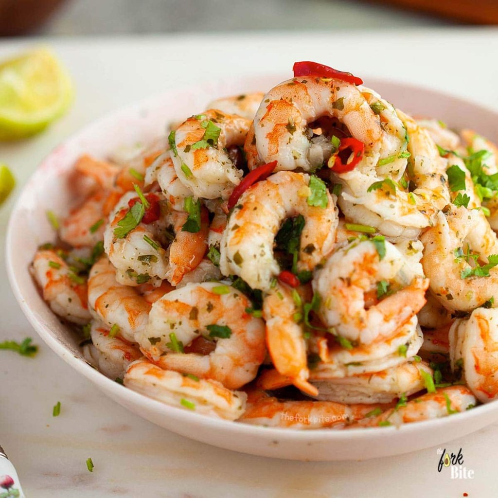 Picture of: Costco Cilantro Lime Shrimp Copycat Recipe – The Fork Bite