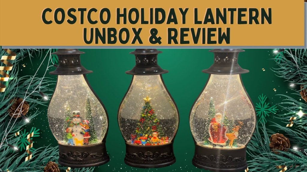 Picture of: Costco Holiday Lantern with LED Lights – Unbox and Review