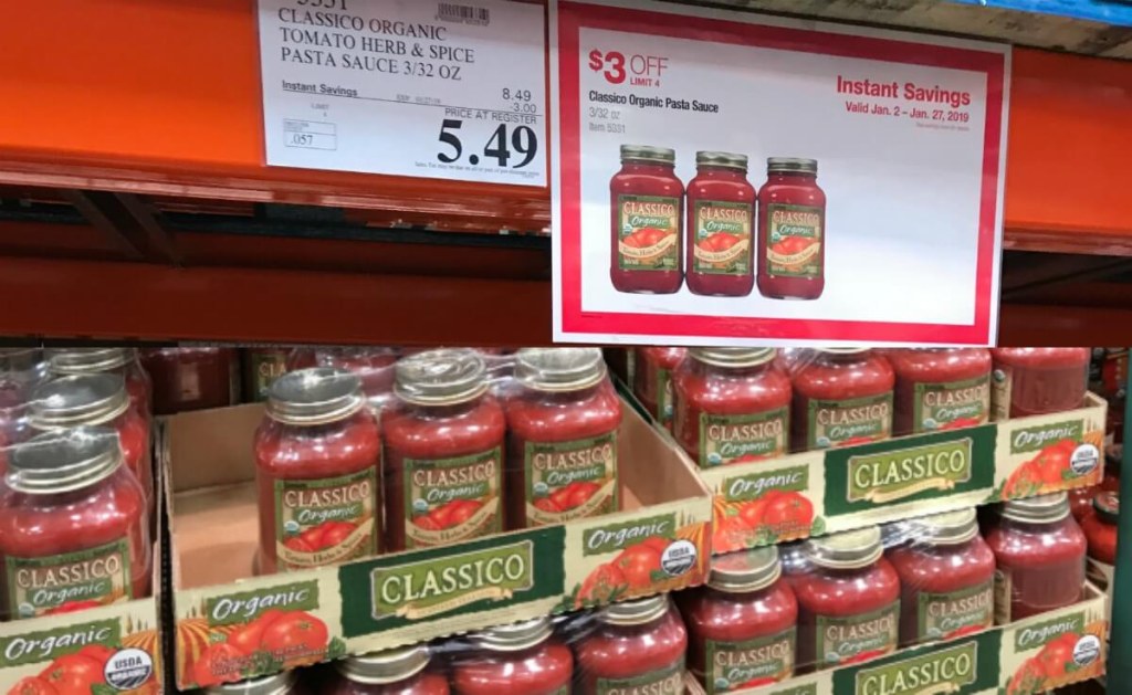 Picture of: Costco: Hot Deal on Classico Organic Pasta Sauce  Living Rich