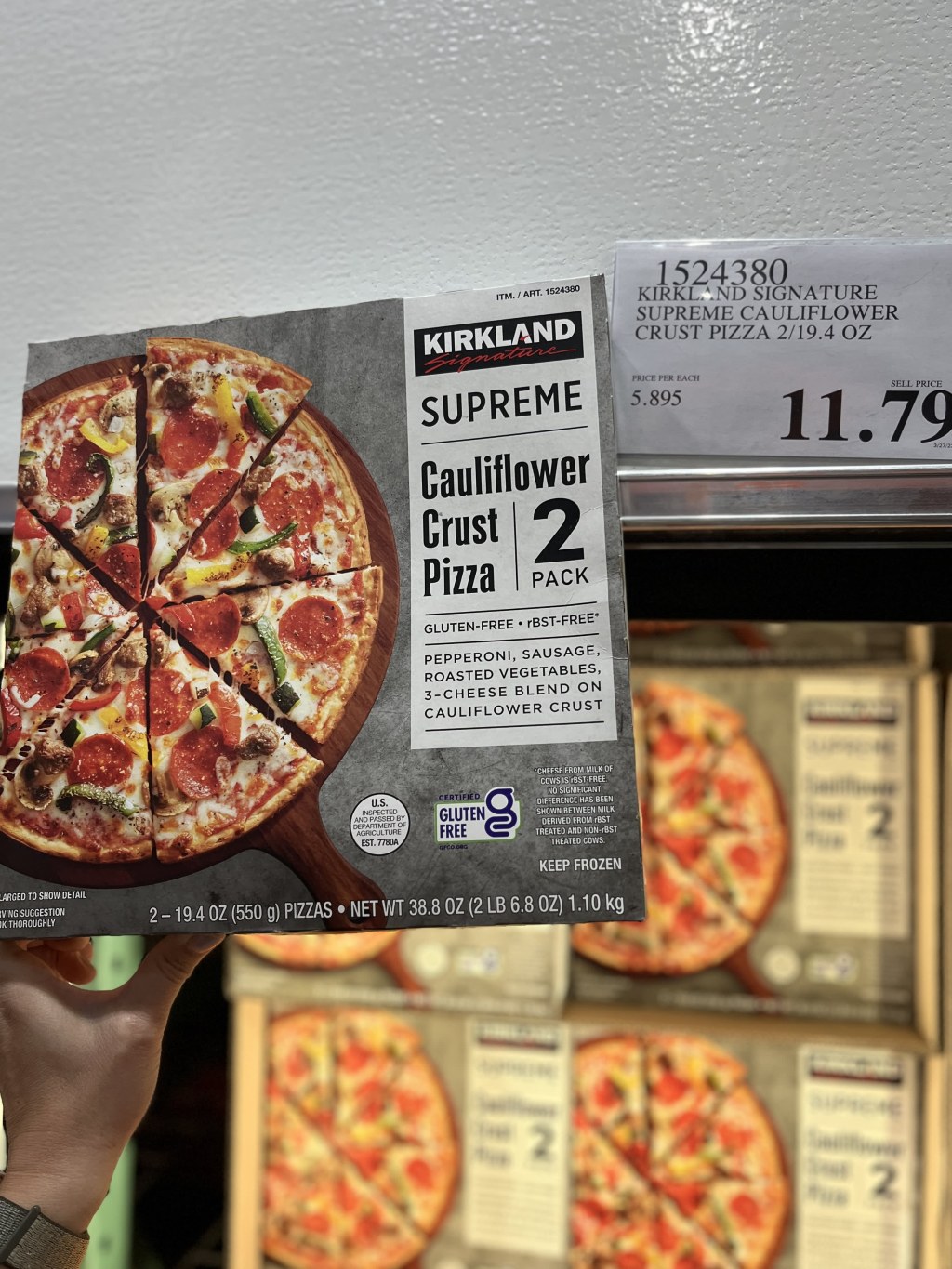 Picture of: Costco Kirkland Signature Supreme Cauliflower Crust Pizza Review