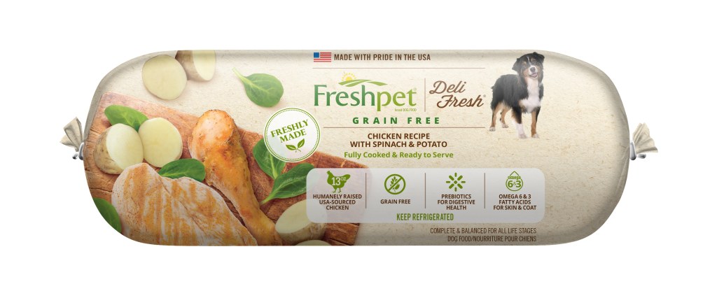 Picture of: Freshpet Deli Fresh Grain Free Chicken & Spinach Dog Food