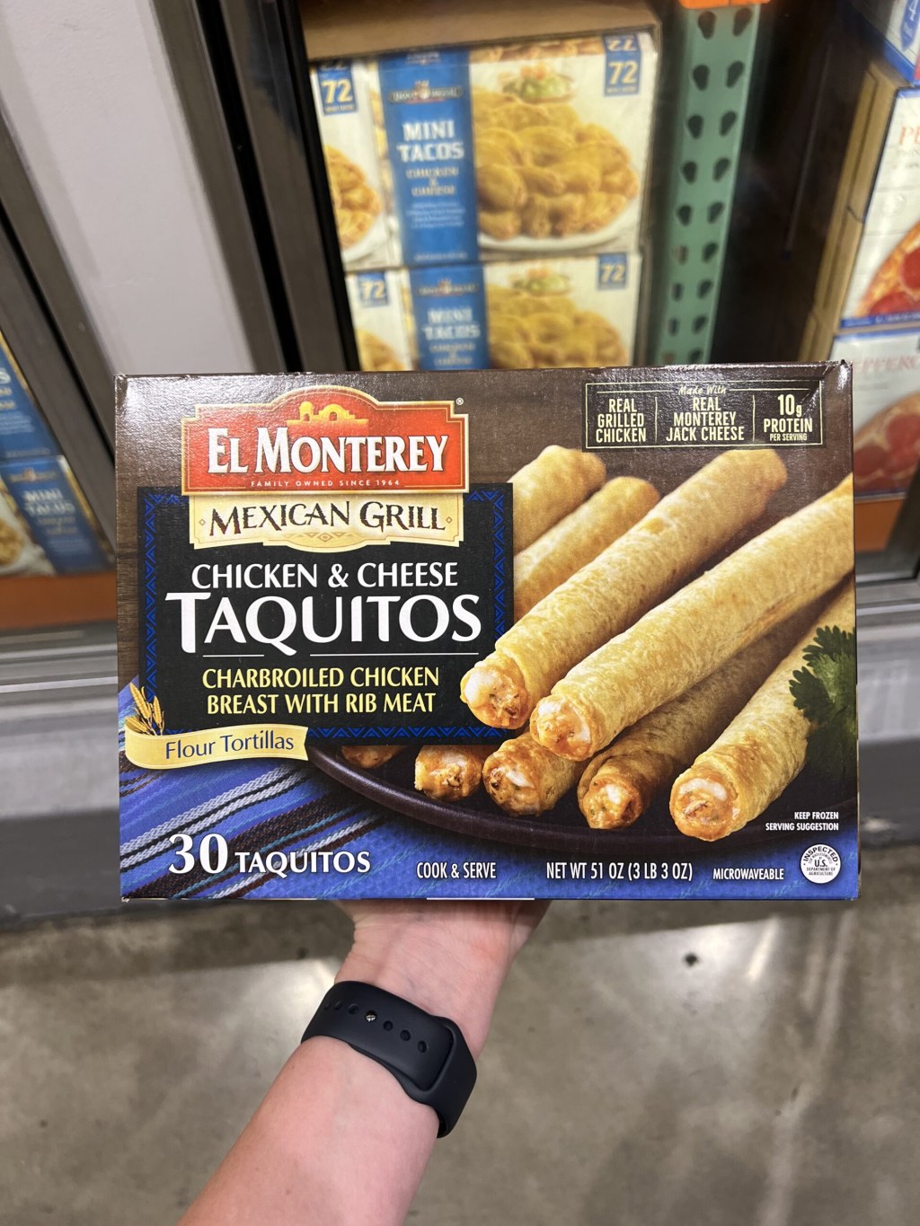 Picture of: Frozen El Monterey Chicken and Cheese Taquitos at Costco Review