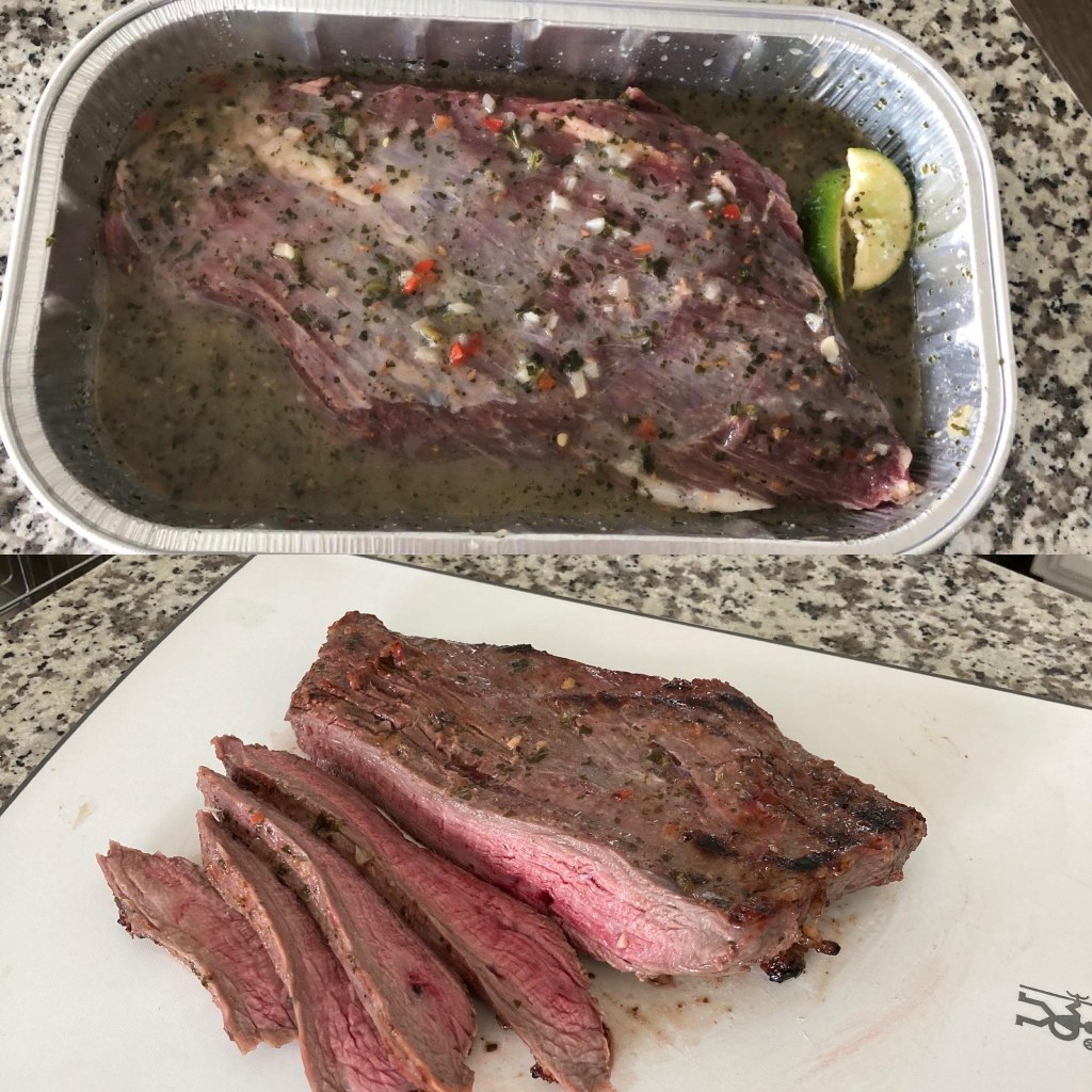 Picture of: I grilled the cilantro-lime seasoned flank steak fro Costco