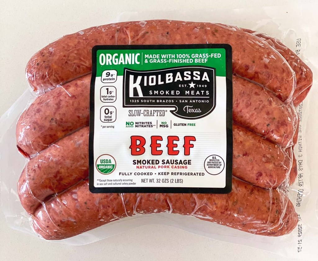 Picture of: Kiolbassa Organic, Grass-Fed Beef Sausages on Sale!  Costco Insider