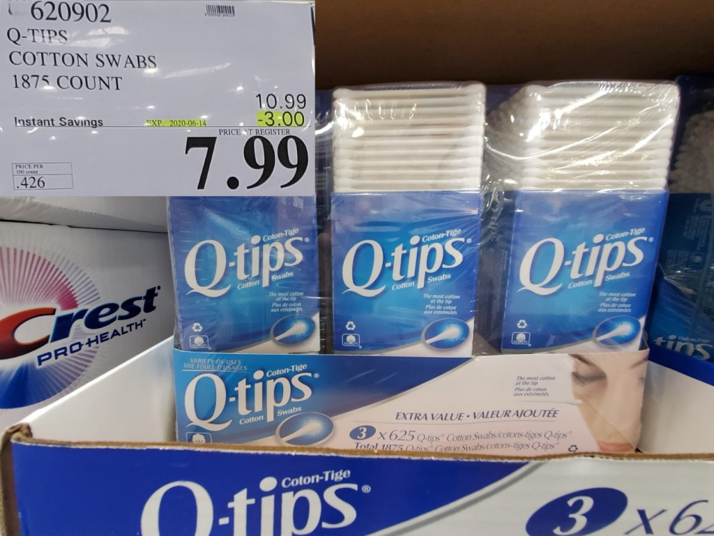 Picture of: Q TIPS COTTON SWABS  COUNT   INSTANT SAVINGS EXPIRES