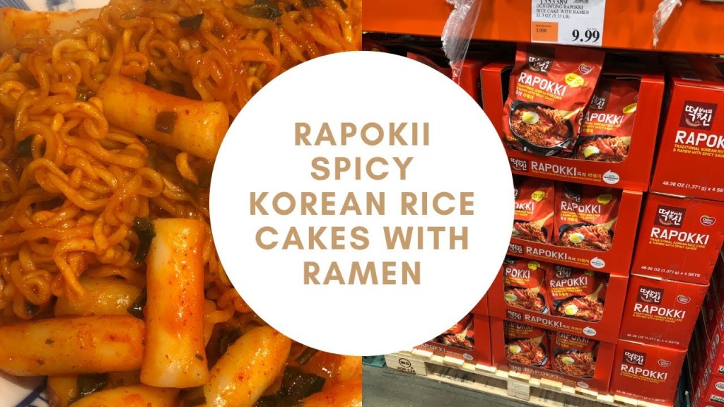 Picture of: Rapokii, Spicy Korean rice cakes with ramen! Costco food review