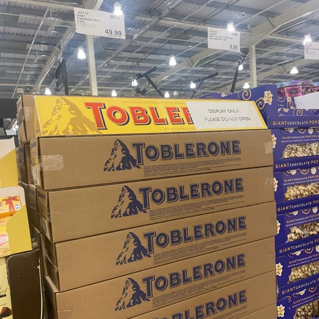 Picture of: Shoppers disgusted at price of Costco giant Toblerone – ‘Why would
