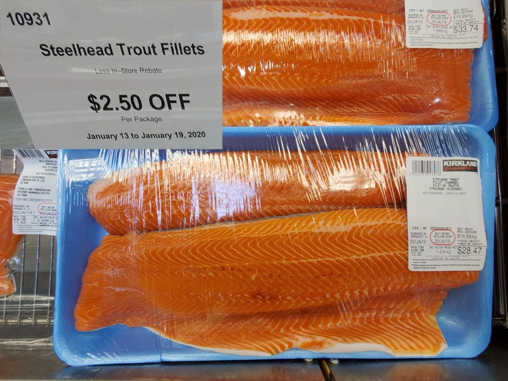 Picture of: STEELHEAD TROUT FILLETS   INSTANT SAVINGS EXPIRES ON 00
